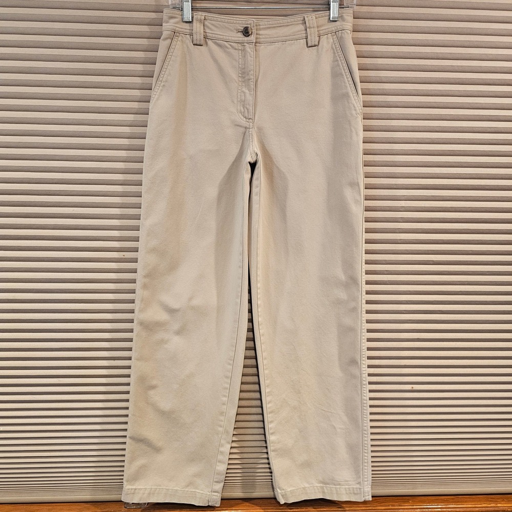 Sunday Best Aritzia Organic Cotton Wide Leg Chino‎ Pants Beige Tan Size 4 109542